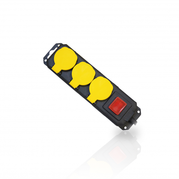 Extensão Tripla Industrial com interruptor